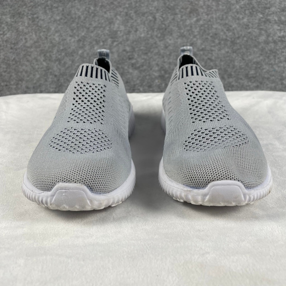 TIOSEBON Women’s Slip On Walking Shoes Gray White Mesh Knit Sneakers Size 9 / 40 - Picture 2 of 8